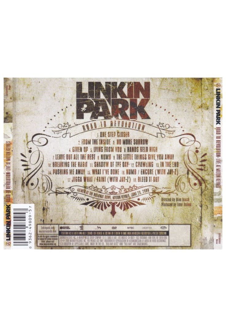 LINKIN PARK - ROAD TO REVOLUTION (CD+DVD) | CD-1