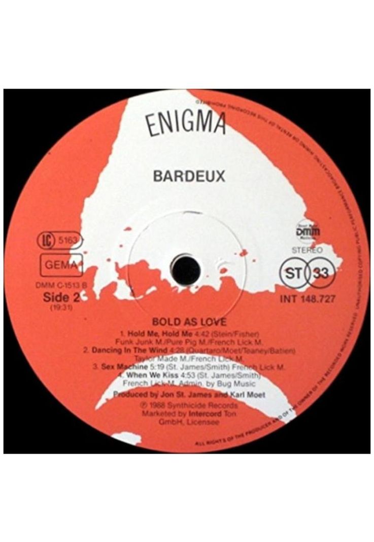 BARDEUX - BOLD AS LOVE | VINILO-2