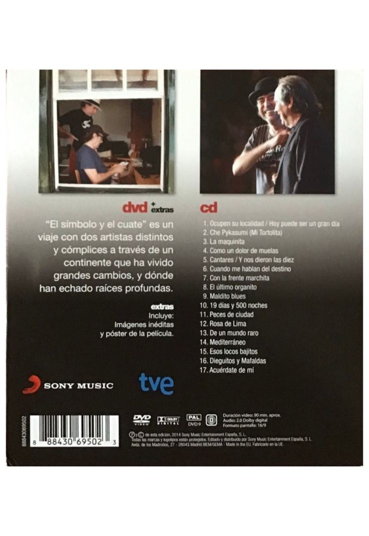JOAN MANUEL SERRAT Y JOAQUIN SABINA - EL SIMBOLO Y EL CUATE (CD+DVD) | CD-1