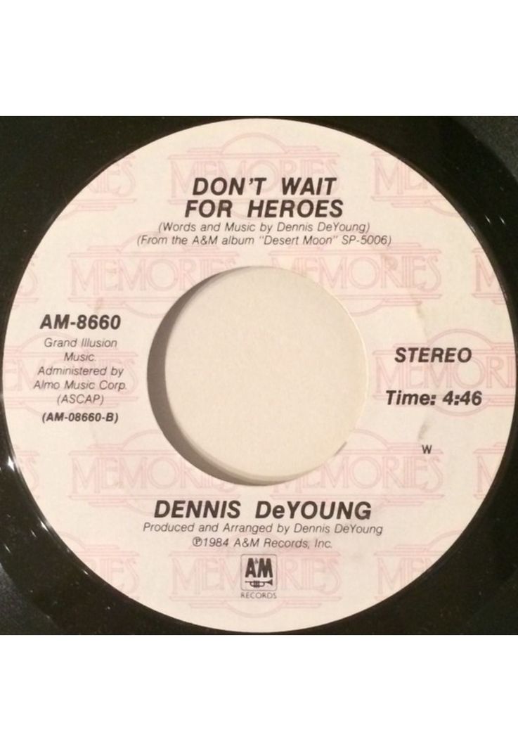 DENNIS DEYOUNG - DESERT MOON | 7" SINGLE VINILO USADO-1
