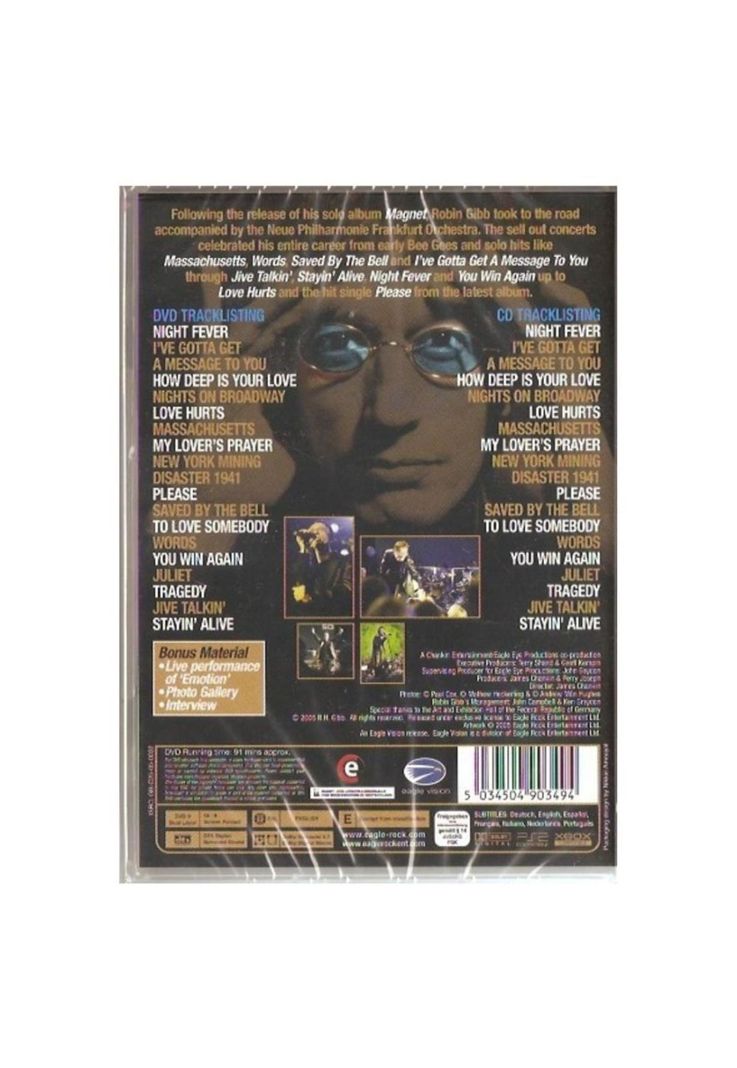 ROBIN GIBB - LIVE (DVD+CD) | DVD-1