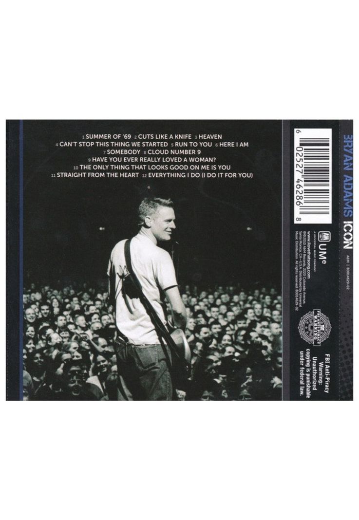 BRYAN ADAMS - ICON: THE BEST OF BRYAN ADAMS | CD-3