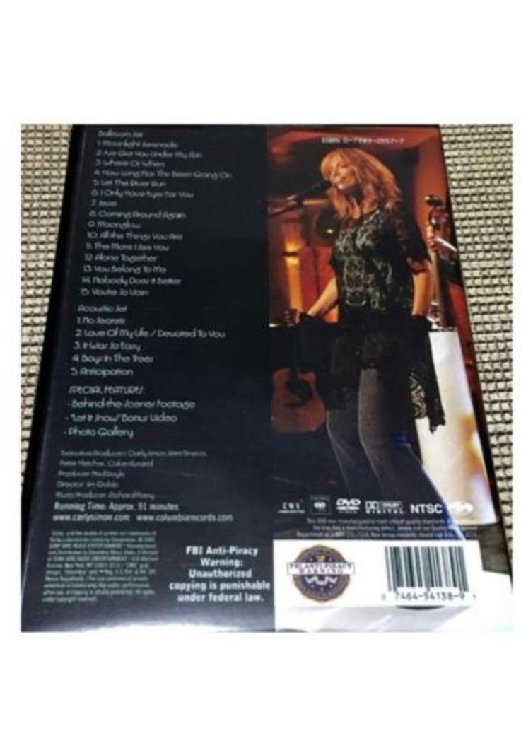 CARLY SIMON - MOONLIGHT SERENADE ON THE QUEEN MARY II | DVD-1