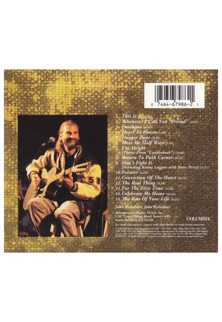 KENNY LOGGINS - YESTERDAY TODAY TOMORROW GREATEST HITS | CD-1