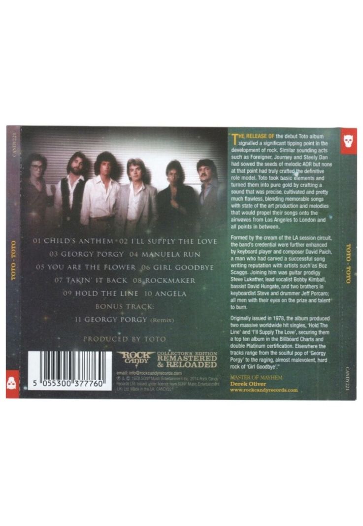 TOTO - TOTO (SPECIAL DELUXE COLLECTOR'S EDITION) | CD-2
