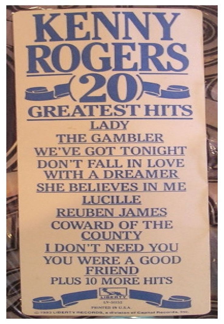 KENNY ROGERS - TWENTY GREATEST HITS | VINILO USADO-6