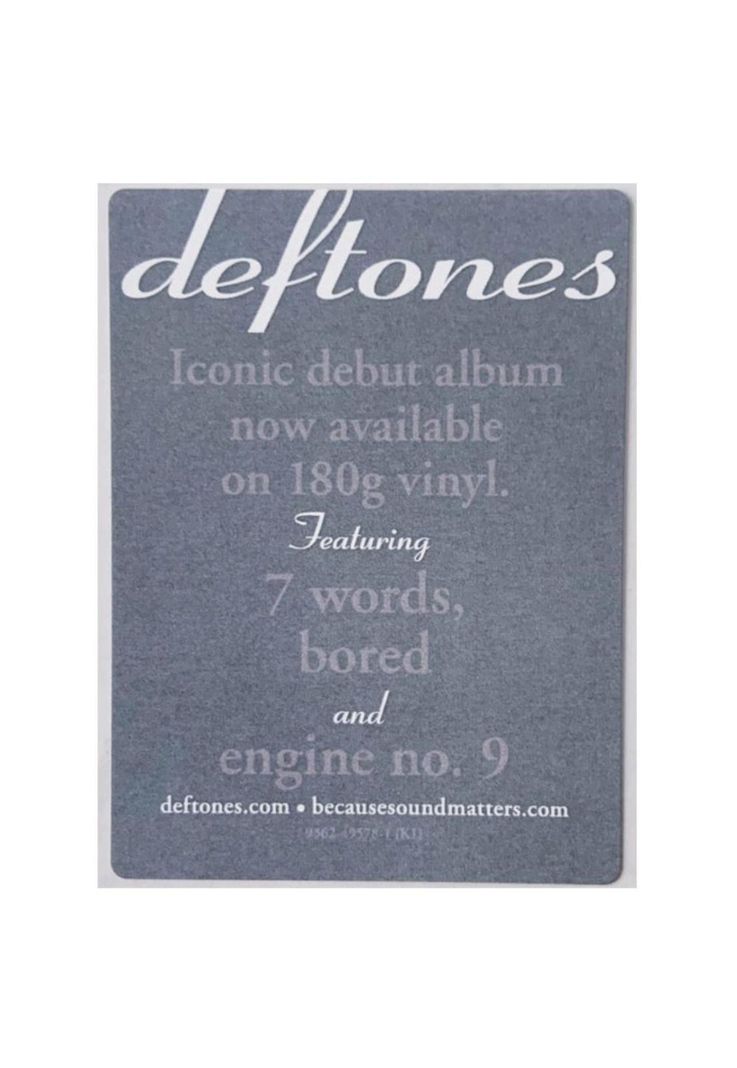 DEFTONES - ADRENALINE |  VINILO-2