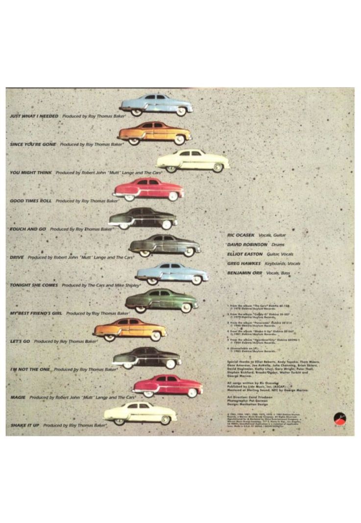 CARS - GREATEST HITS |  VINILO-1