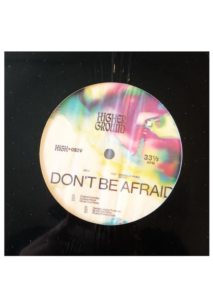 DIPLO ft. JUNGLE - DON'T BE AFRAID | 12" MAXI SINGLE VINILO-1