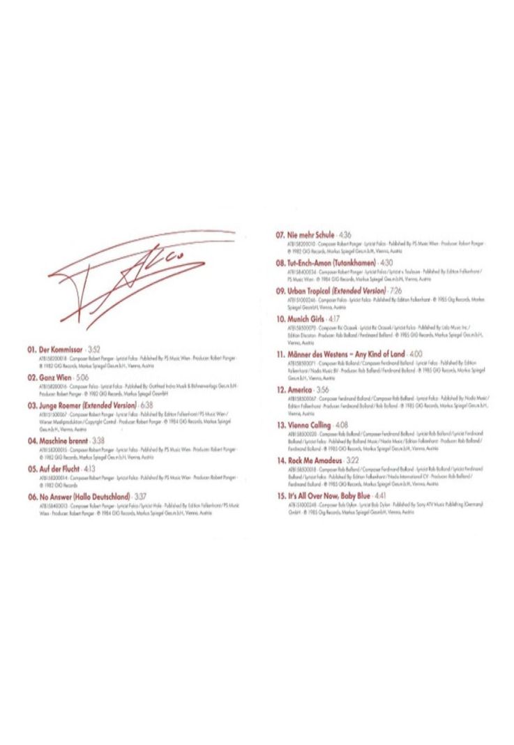 FALCO - COLLECTION | CD-5