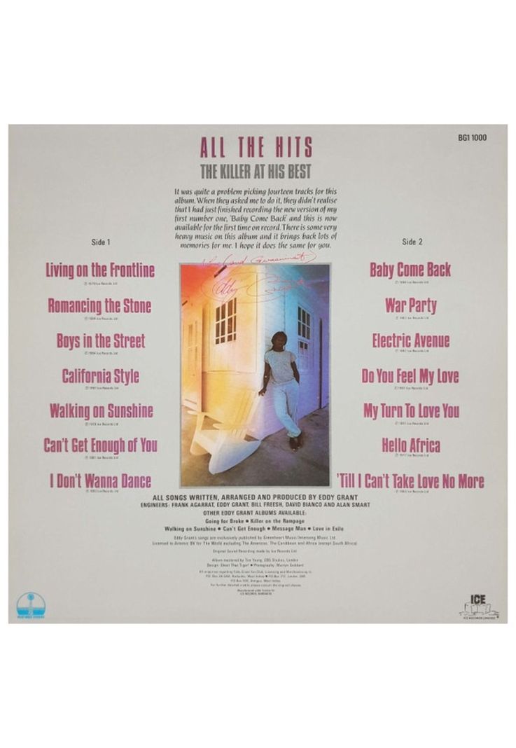 EDDY GRANT - ALL THE HITS | VINILO USADO-1