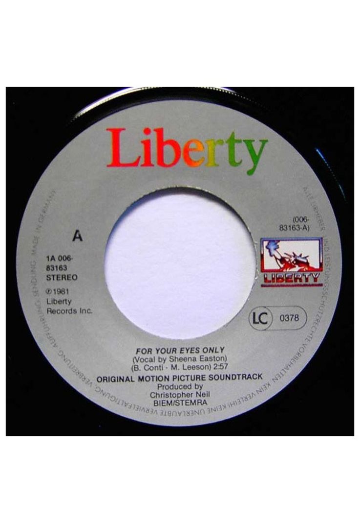 SHEENA EASTON - FOR YOUR EYES ONLY | 7" SINGLE USADO-2