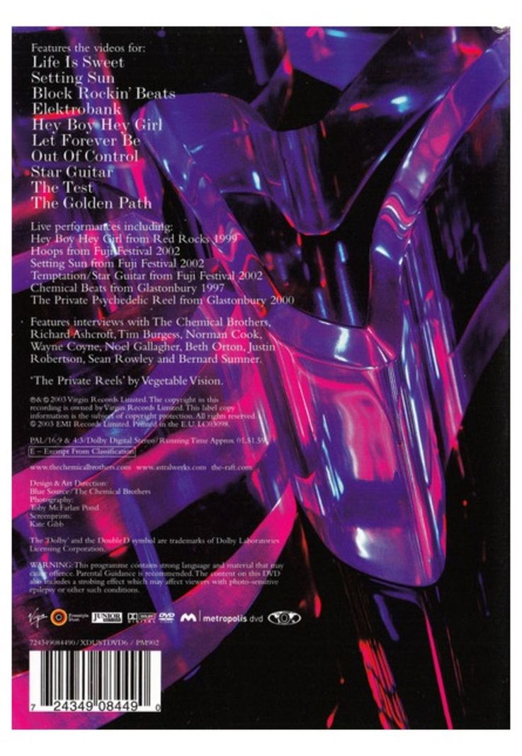 CHEMICAL BROTHERS - SINGLES 93-03 | DVD-2