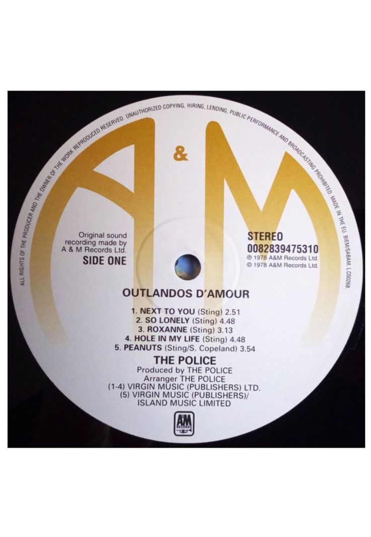 POLICE - OUTLANDOS DAMOUR | VINILO-2