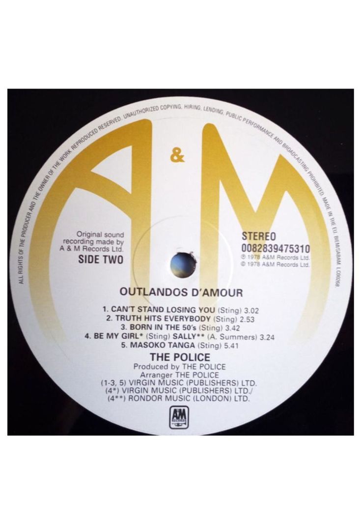 POLICE - OUTLANDOS DAMOUR | VINILO-3