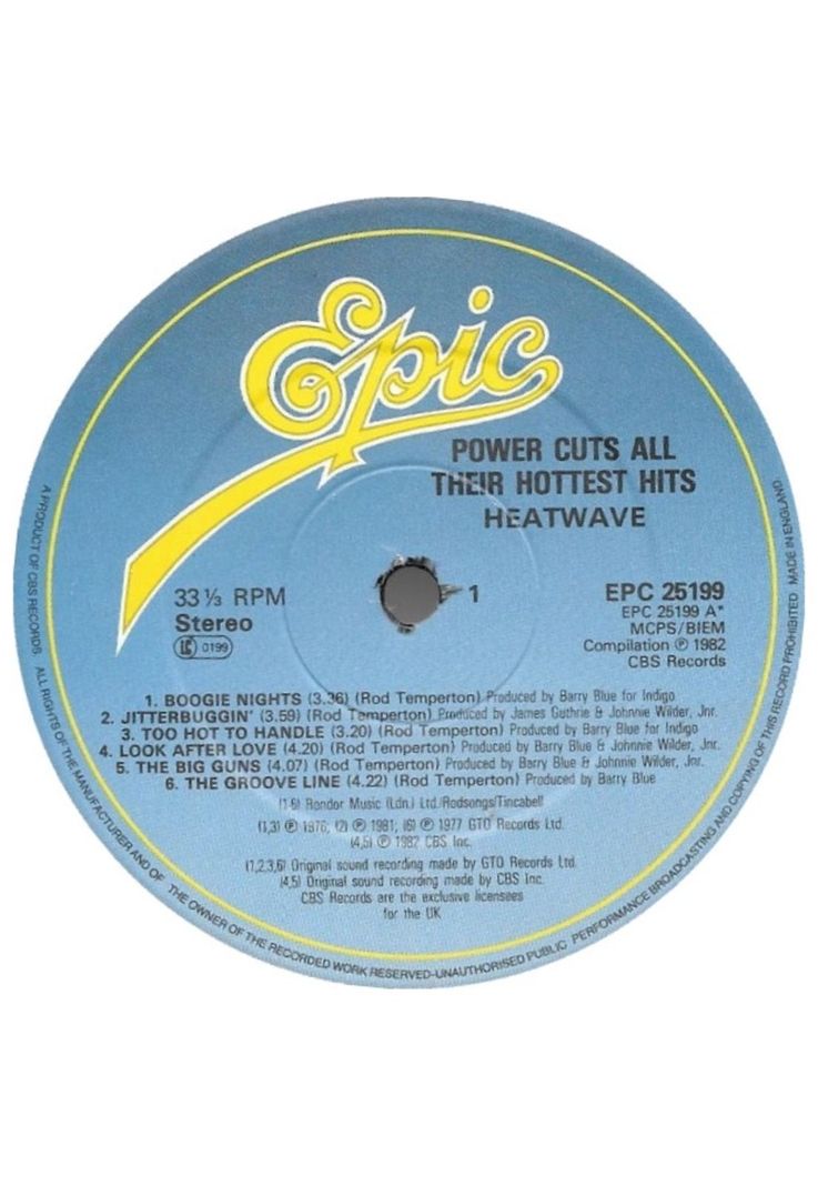 HEATWAVE - ALL THEIR HOTTEST HITS | VINILO USADO-2