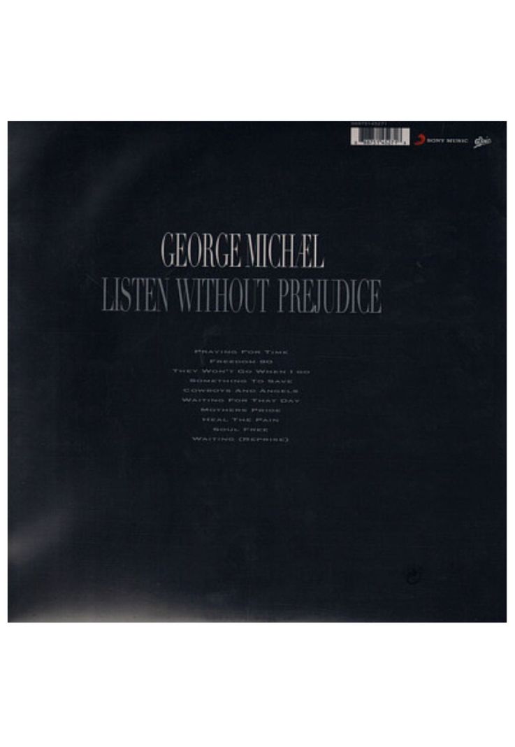 GEORGE MICHAEL - LISTEN WITHOUT PREJUDICE VINILO-1