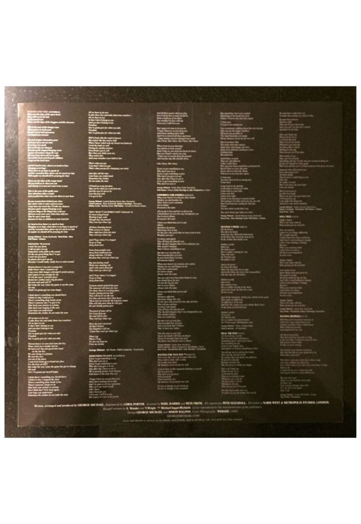 GEORGE MICHAEL - LISTEN WITHOUT PREJUDICE VINILO-5
