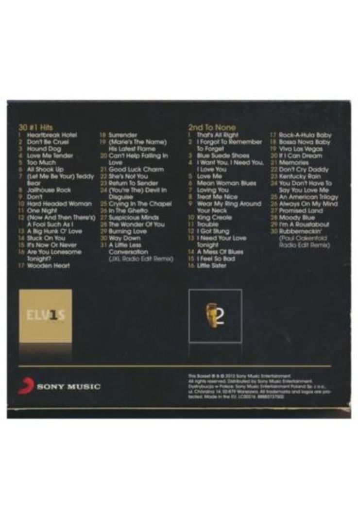 ELVIS PRESLEY - 30# 1 HITS / 2ND TO NONE (2CD) | CD-1