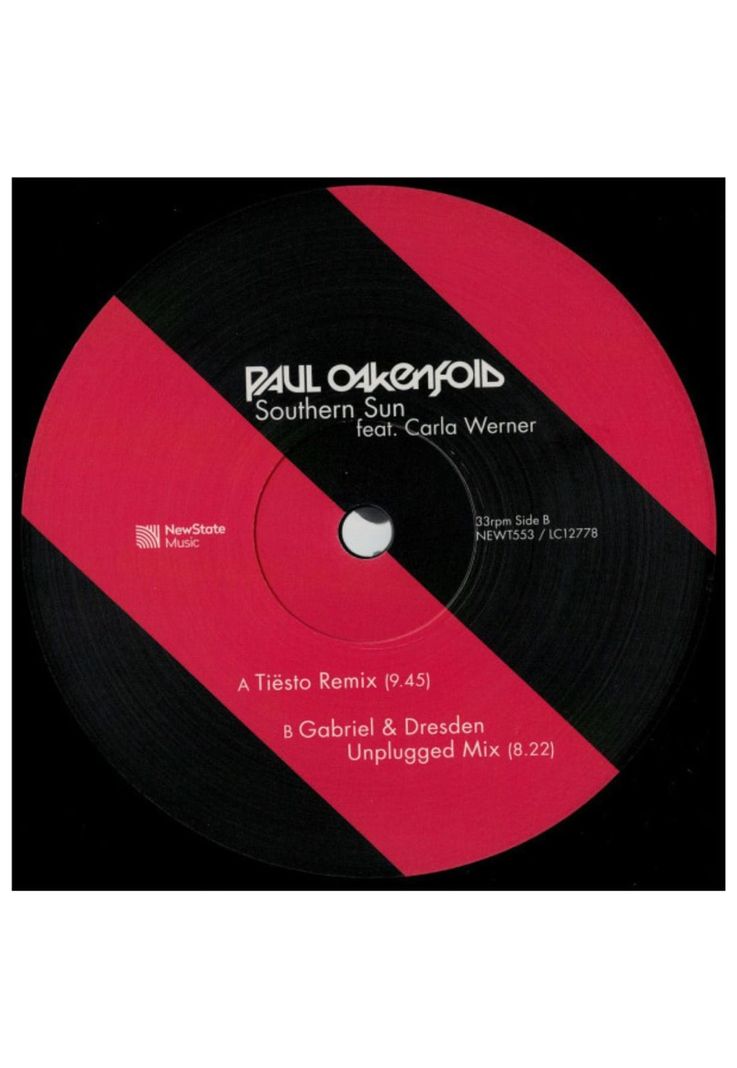 PAUL OAKENFOLD - SOUTHERN SUN REMIXES | 12" MAXI SINGLE VINILO-3