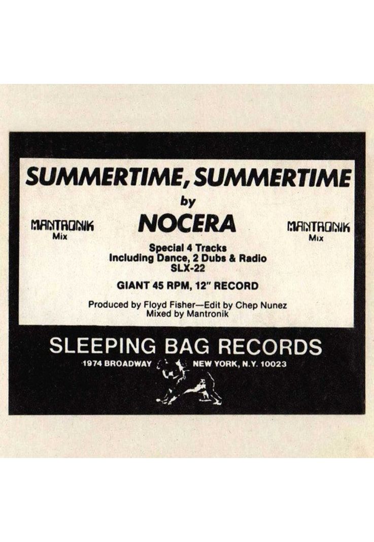 NOCERA - SUMMERTIME,SUMMERTIME (PROMO) | 12'' MAXI SINGLE USADO-3