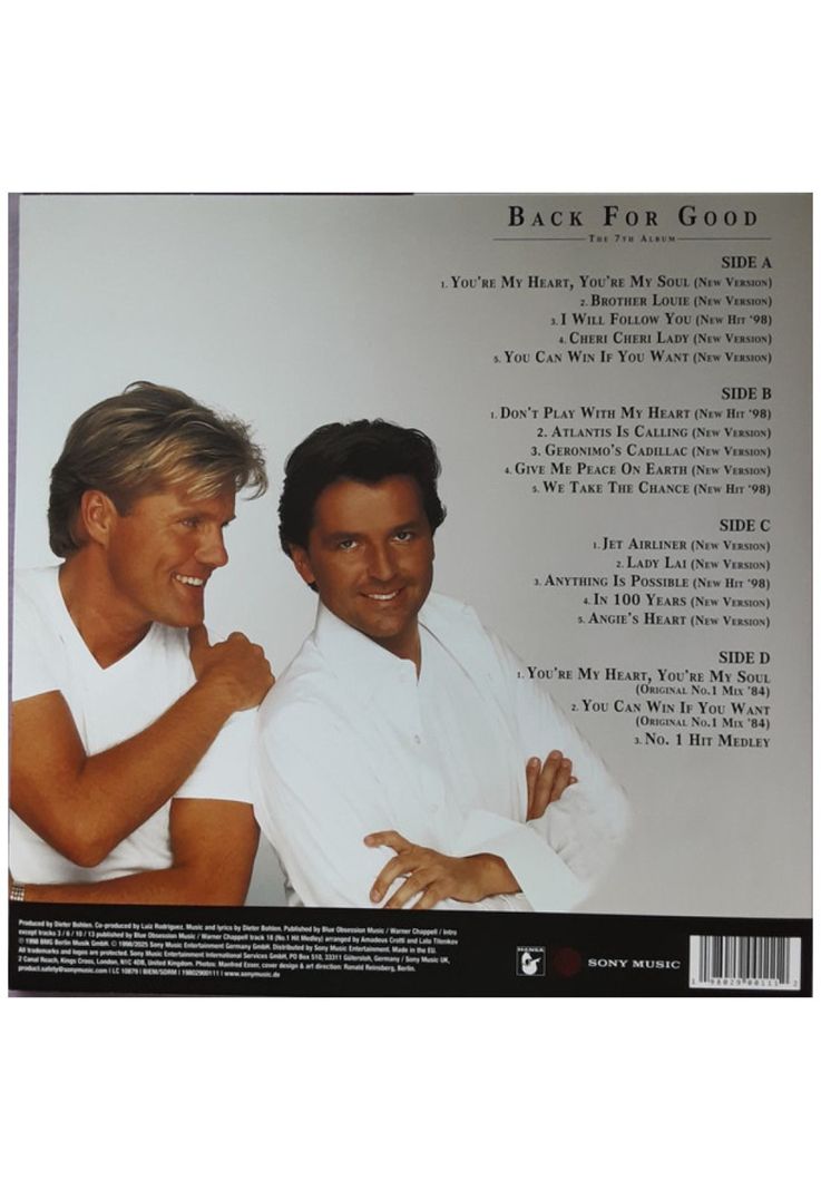 MODERN TALKING - BACK FOR GOOD (180GRS) (BLACK & WHITE MARBLED