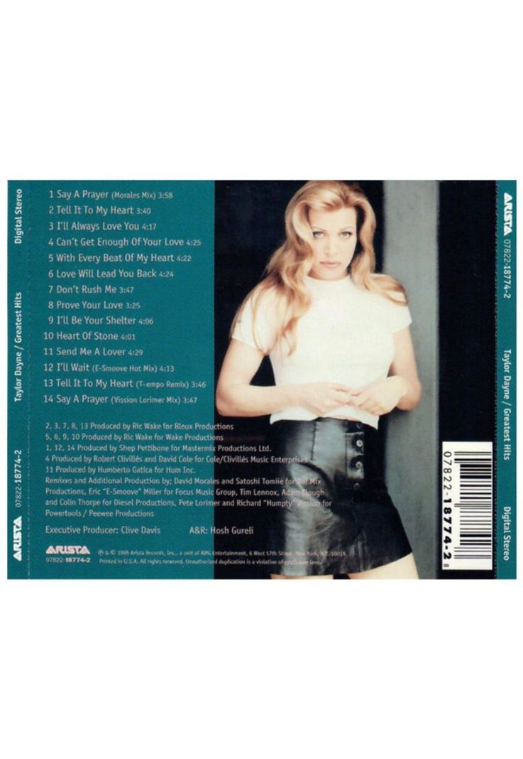 TAYLOR DAYNE - GREATEST HITS |CD-1