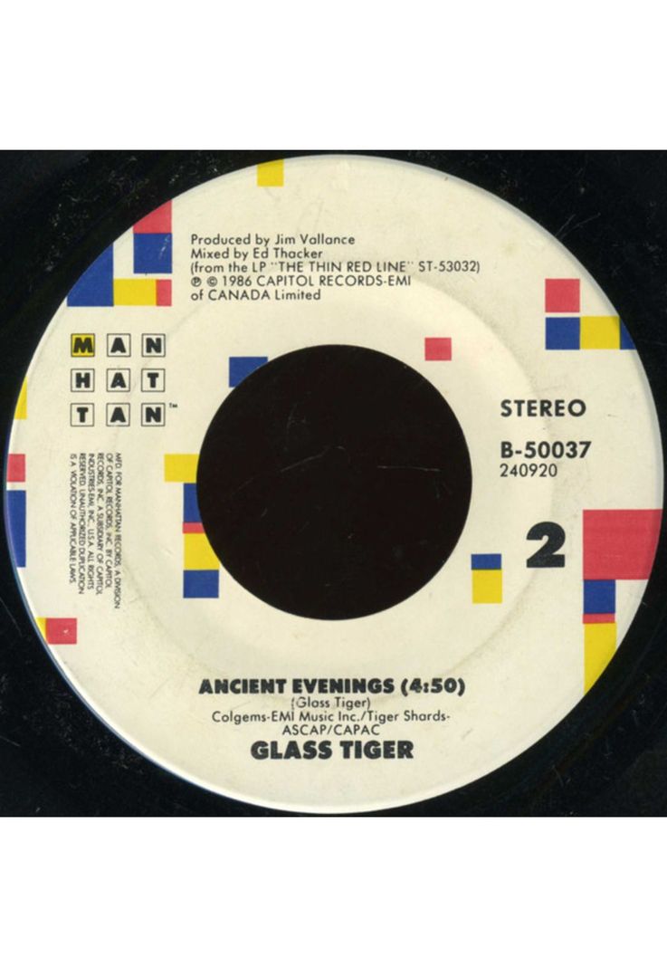 GLASS TIGER - DON'T FORGET ME (WHEN I'M GONE) | 7" SINGLE VINILO USADO-3