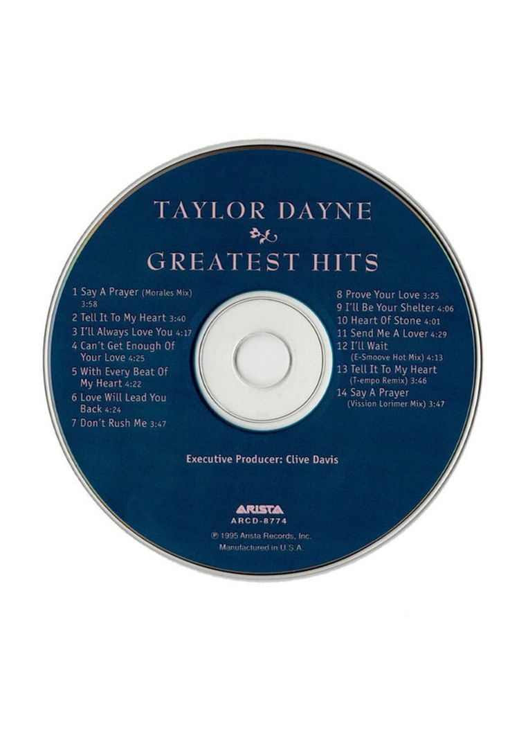 TAYLOR DAYNE  - GREATEST HITS | CD USADO-2