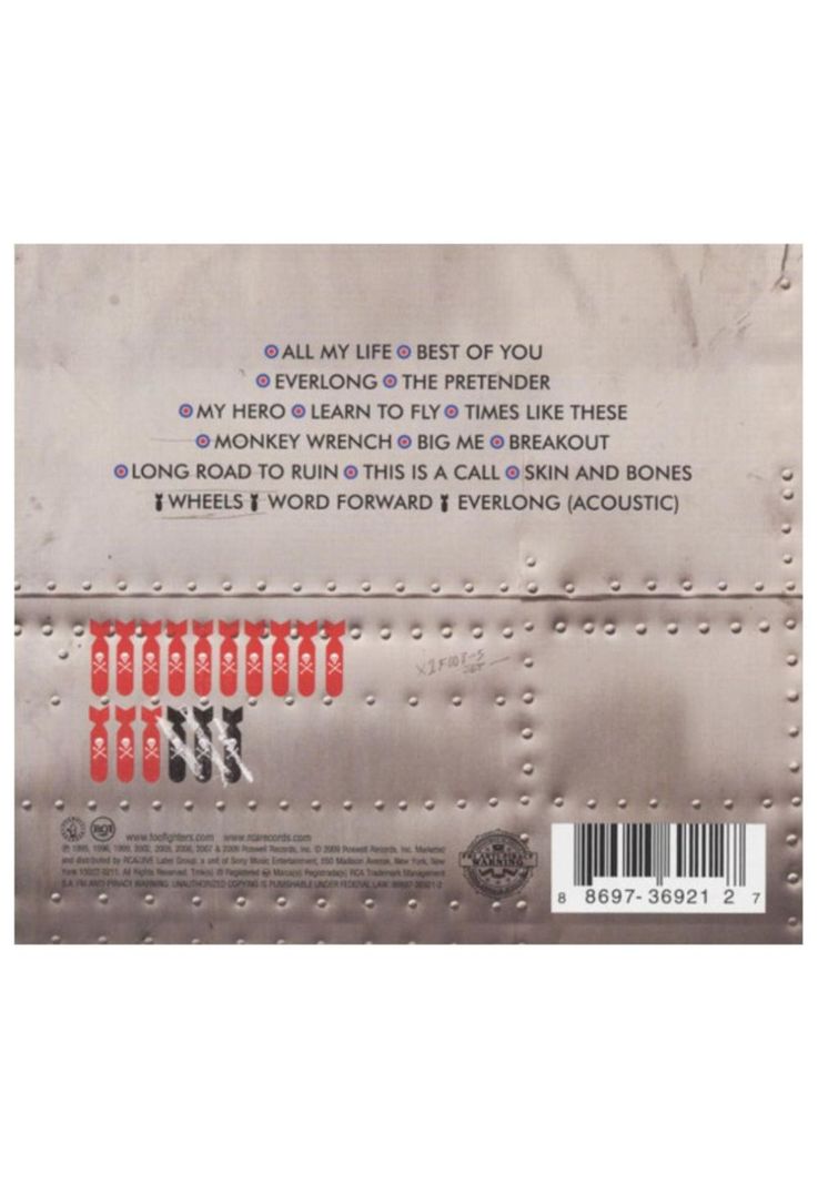 FOO FIGHTERS - GREATEST HITS | CD-1