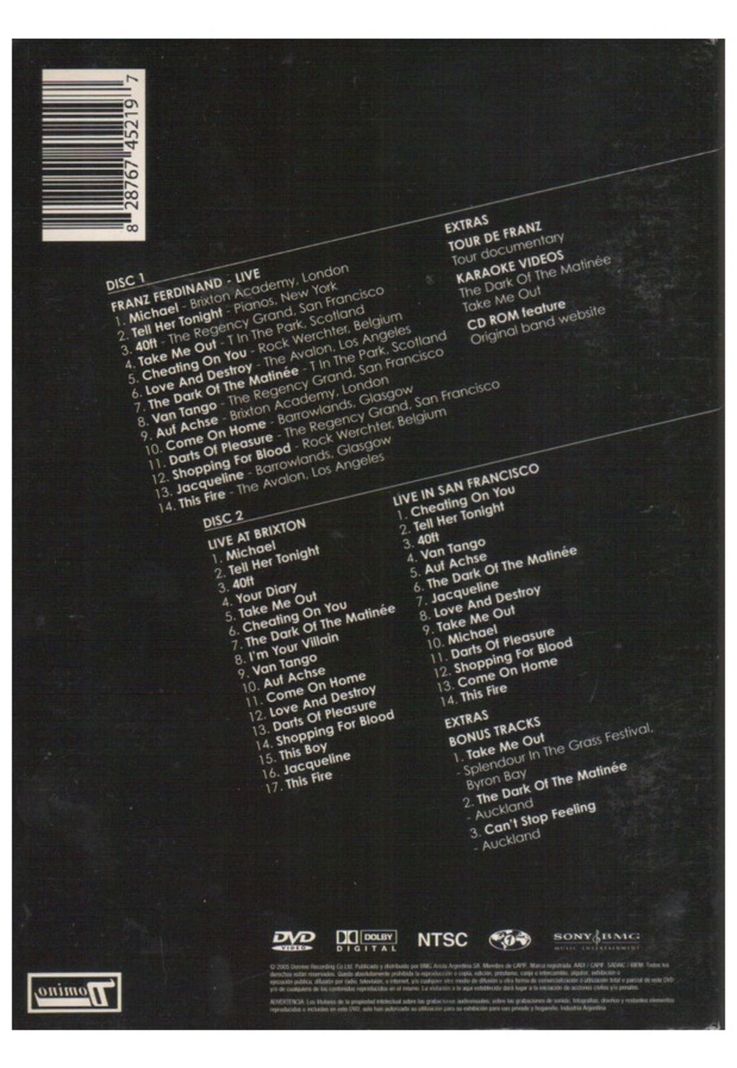 FRANZ FERDINAND - FRANZ FERDINAND | DVD-1