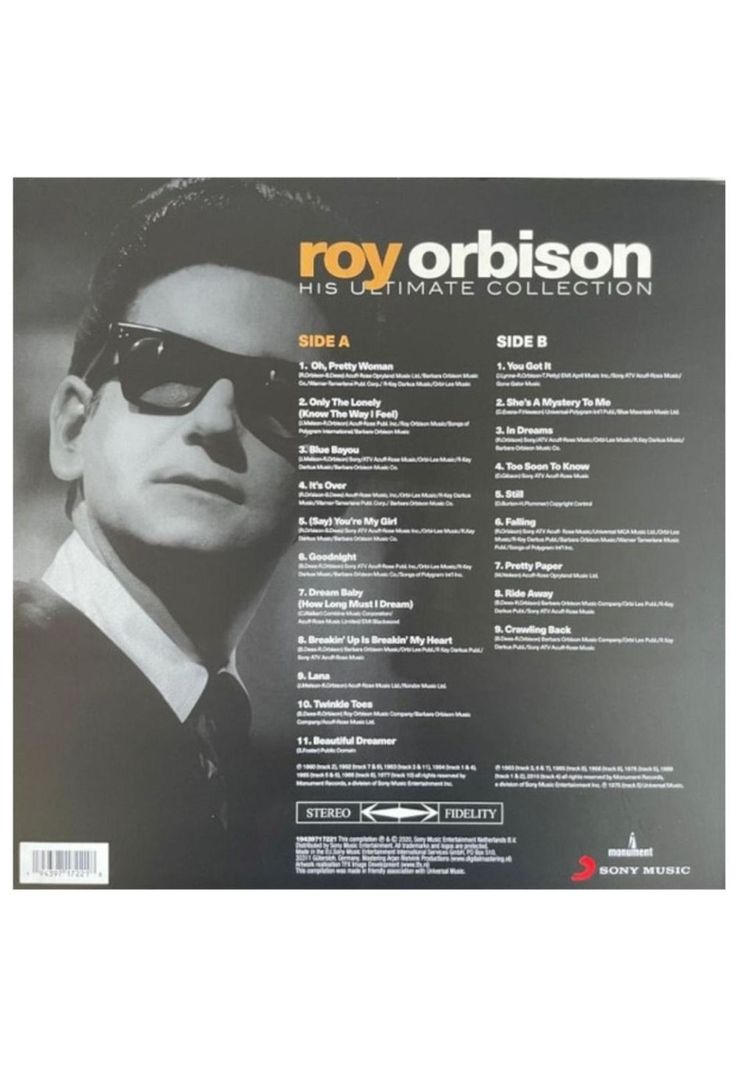 ROY ORBISON - HIS ULTIMAT COLLECTION | VINILO-1