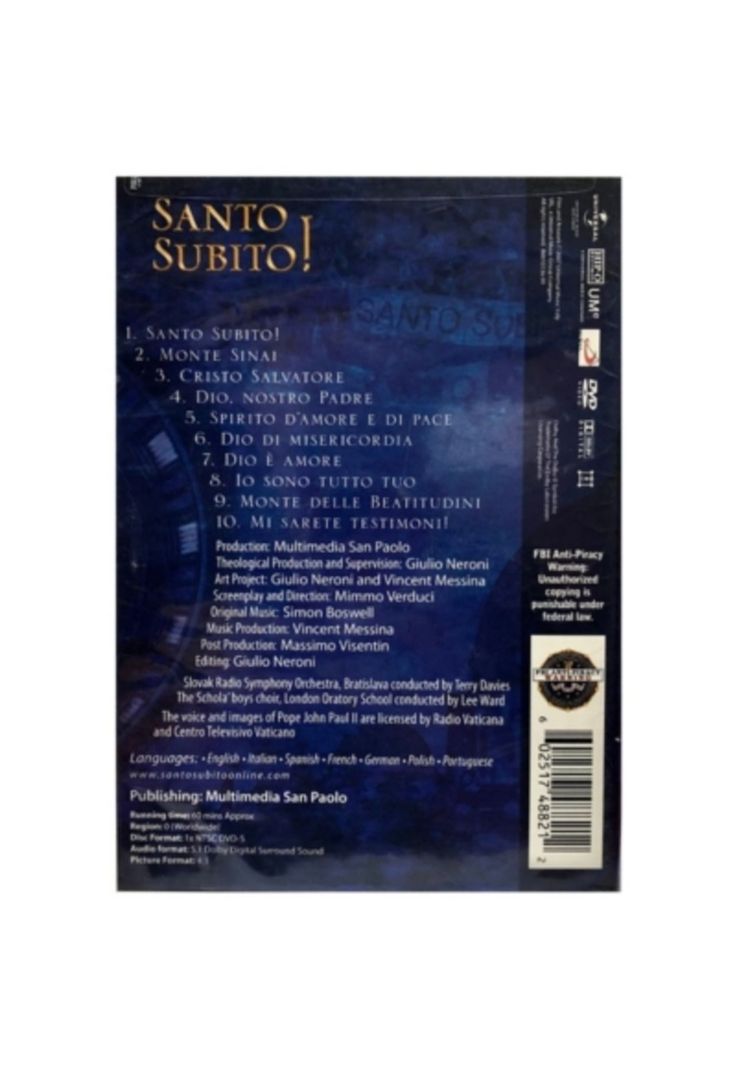 POPE JOHN PAUL II - SANTO SUBITO DVD-1