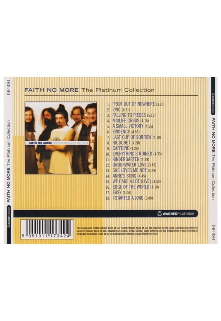 FAITH NO MORE - PLATINUM COLLECTION | CD-1