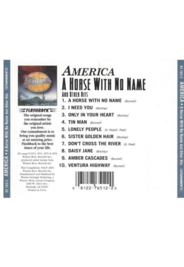 AMERICA - A HORSE WITH NO NAME OTHER HITS CD-1