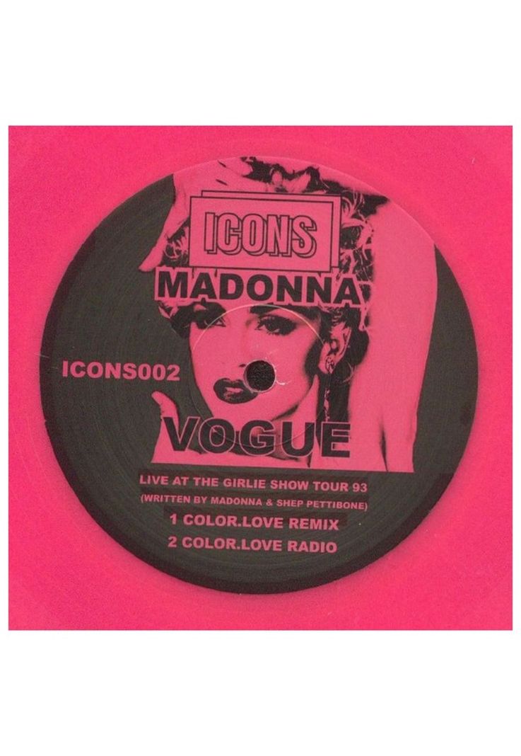 MADONNA - VOGUE (12" MAXI SINGLE) (HOT PINK VINYL) | 12" MAXI SINGLE VINILO