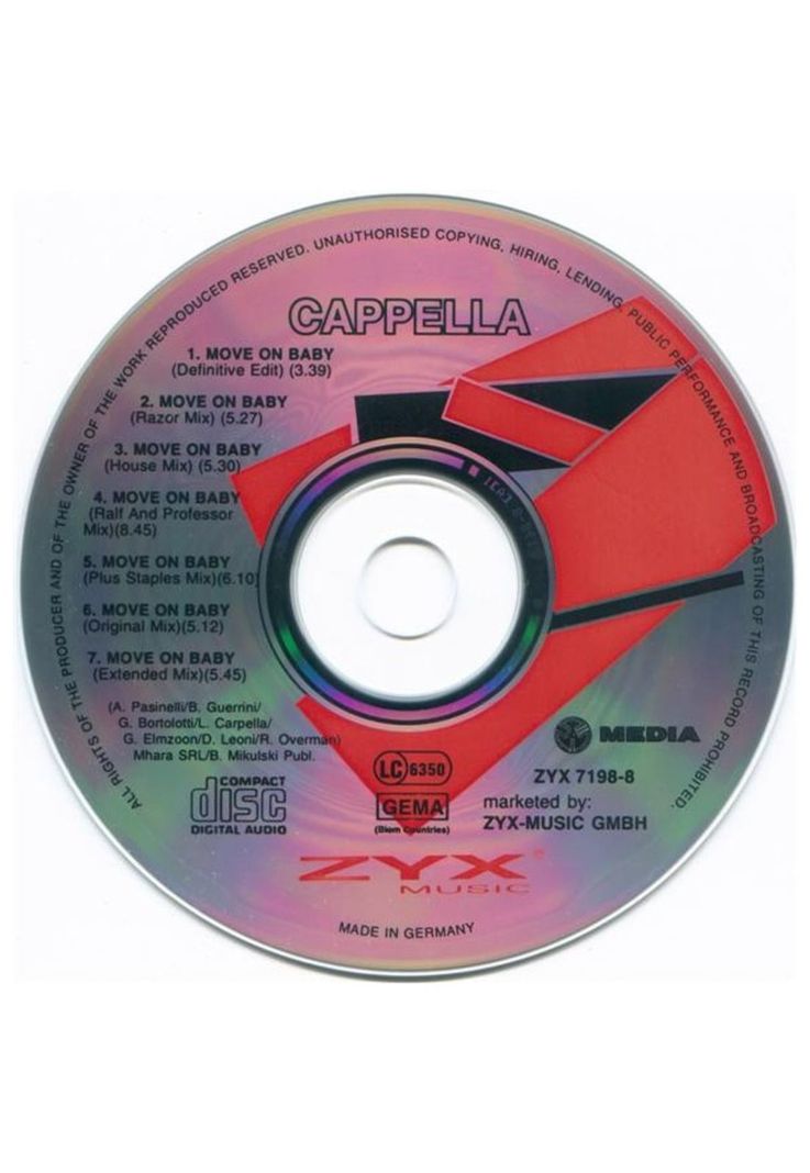 CAPPELLA - MOVE ON BABY | CD SINGLE USADO-2