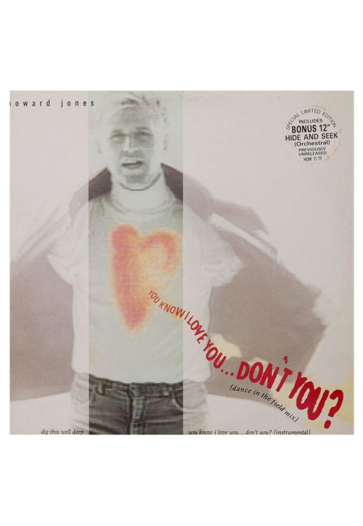 HOWARD JONES - YOU KNOW I LOVE YOU…DON'T YOU (2LP) 12" MAXI SINGLE VINILO USADO-0