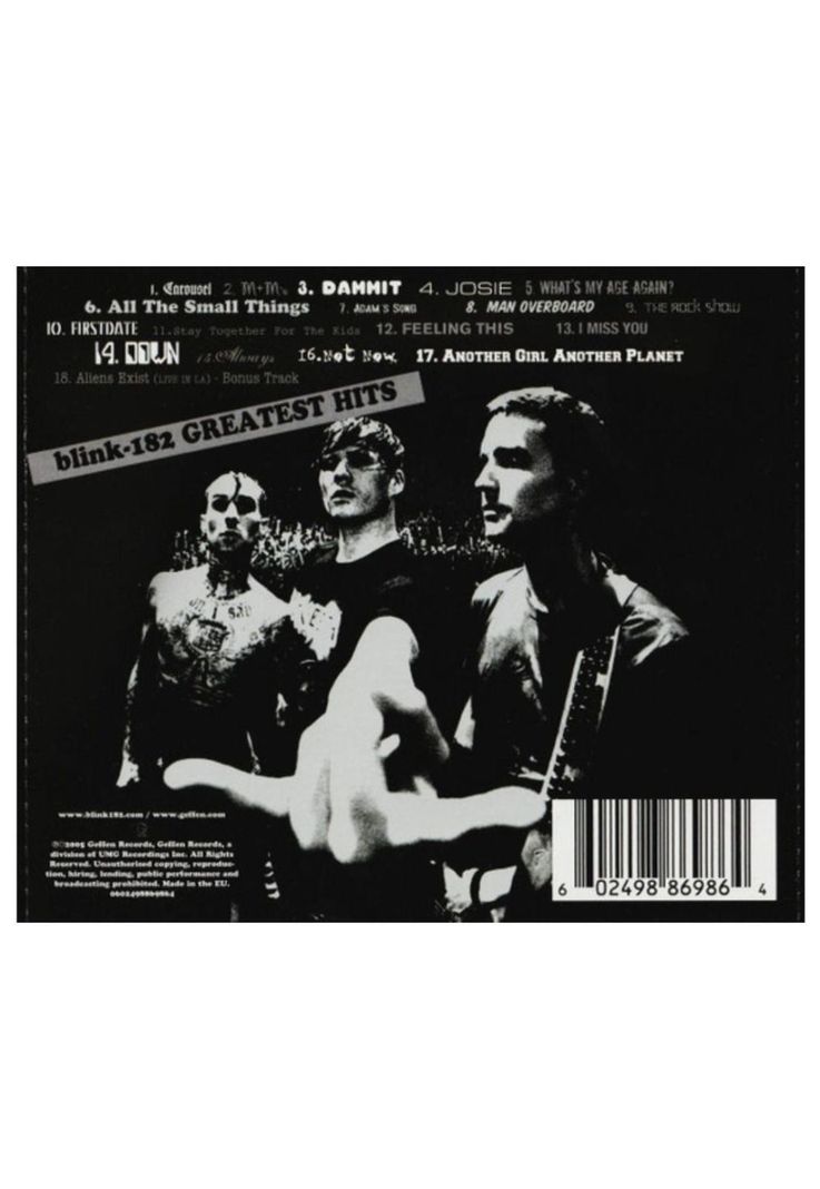 BLINK 182 - GREATEST HITS | CD-1