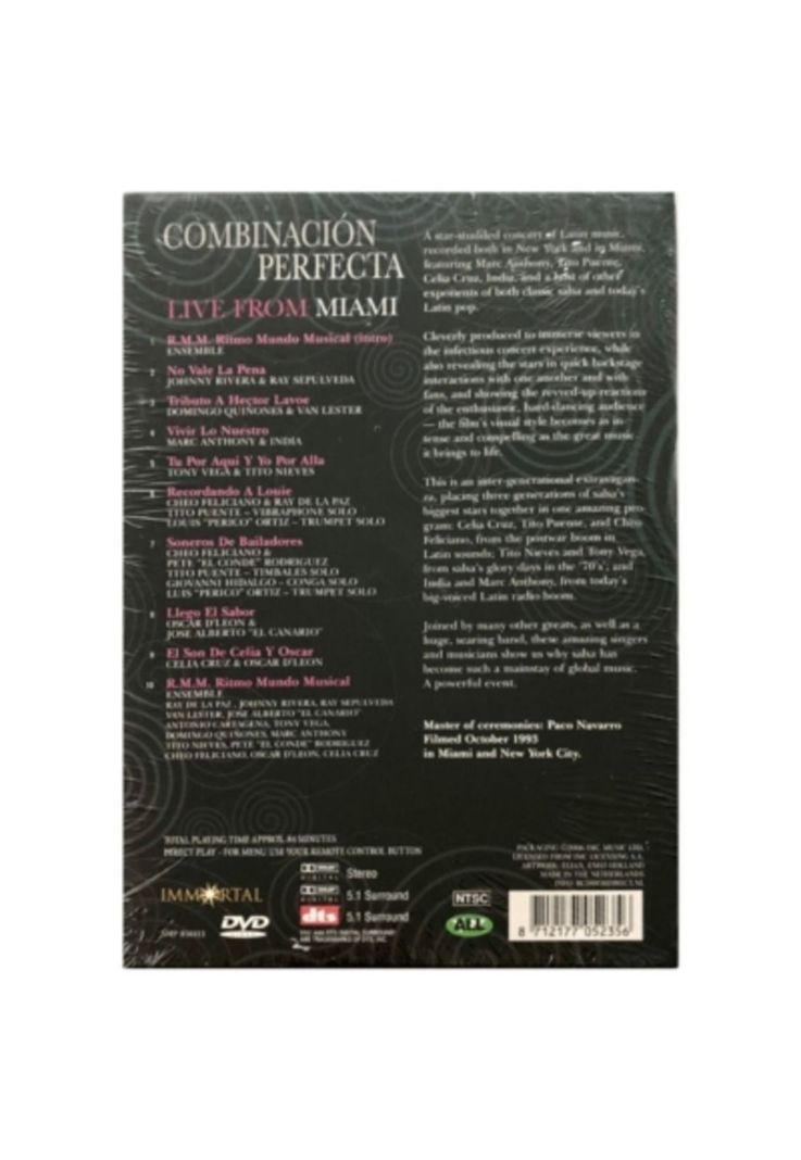 COMBINACION PERFECTA - LIVE FROM MIAMI DVD-1