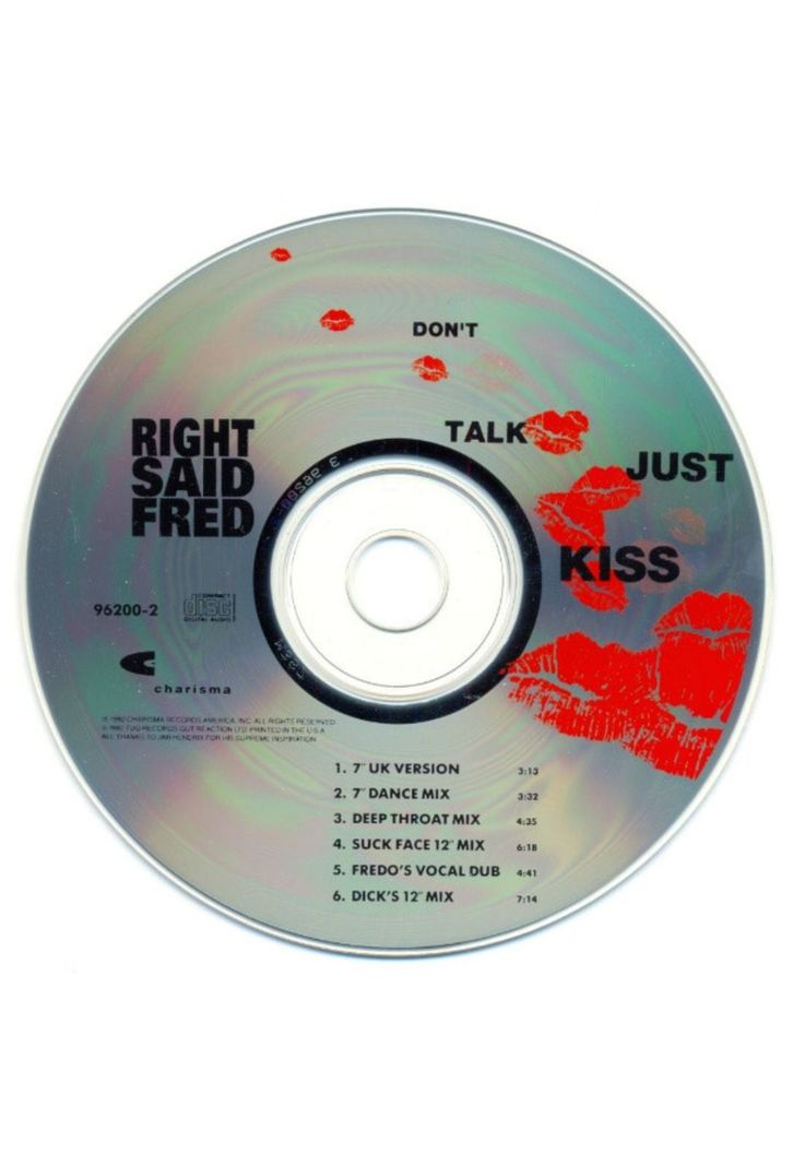 RIGHT SAID FRED - DON'T TALK JUST KISS | CD SINGLE-2