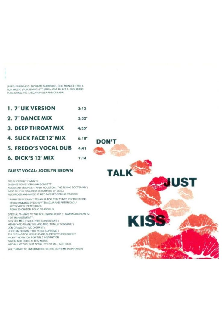 RIGHT SAID FRED - DON'T TALK JUST KISS | CD SINGLE-3