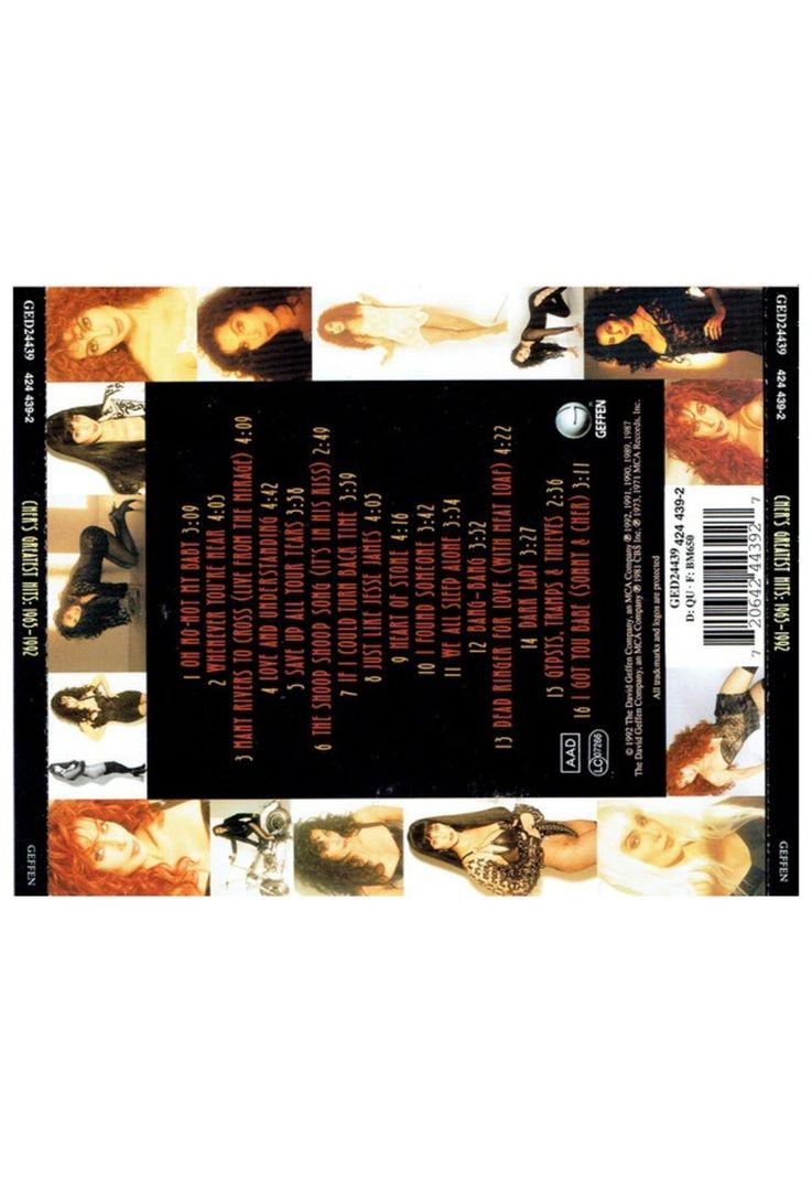 CHER - GREATEST HITS 1965-1992 | CD-1