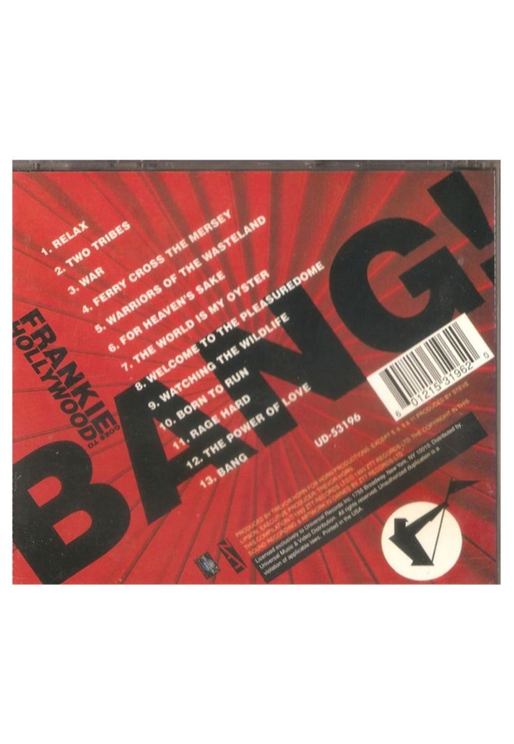 FRANKIE GOES TO HOLLYWOOD - BANG: THE GREATEST HITS  | CD USADO-1