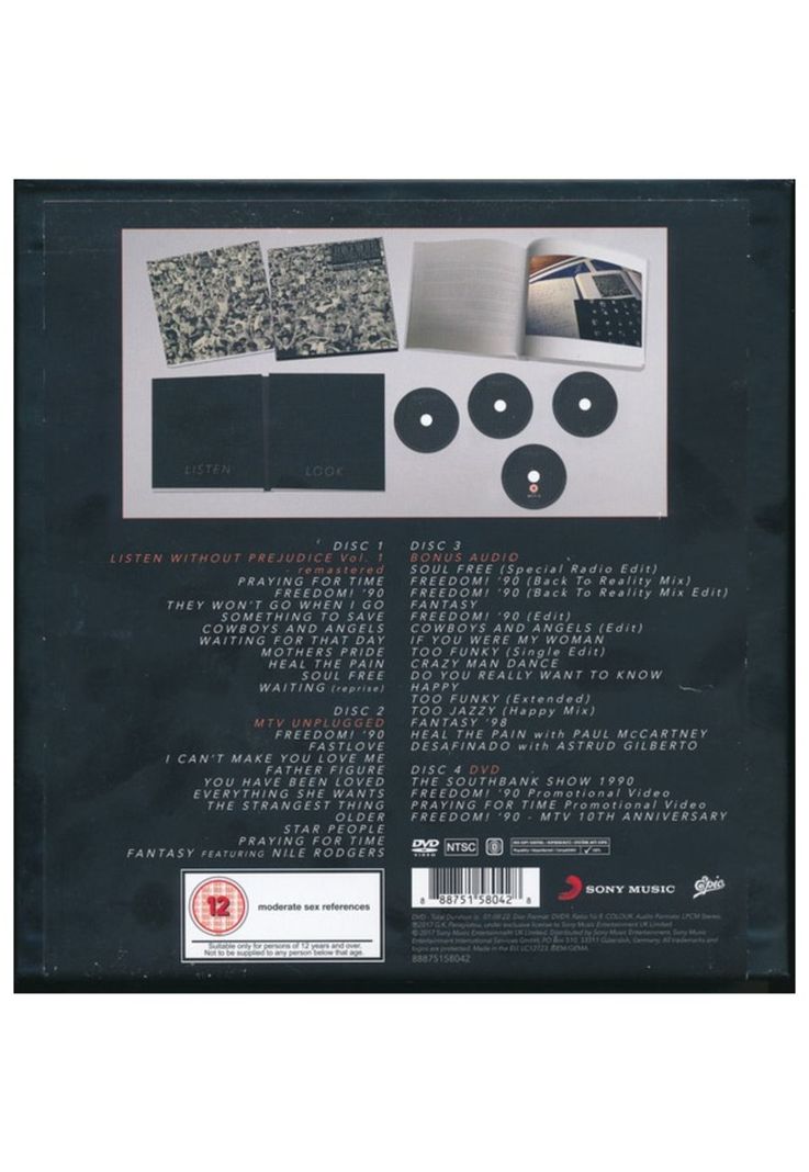 GEORGE MICHAEL - LISTEN WITHOUT PREJUDICE+ MTV UNPLUGLED (3CD+DVD) (DELUXE EDITION) | CD-1