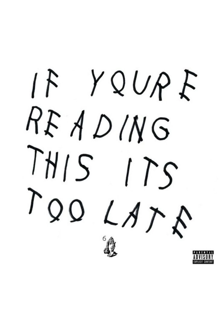 DRAKE - IF YOU'RE READING THIS IT'S TOO LATE | CD