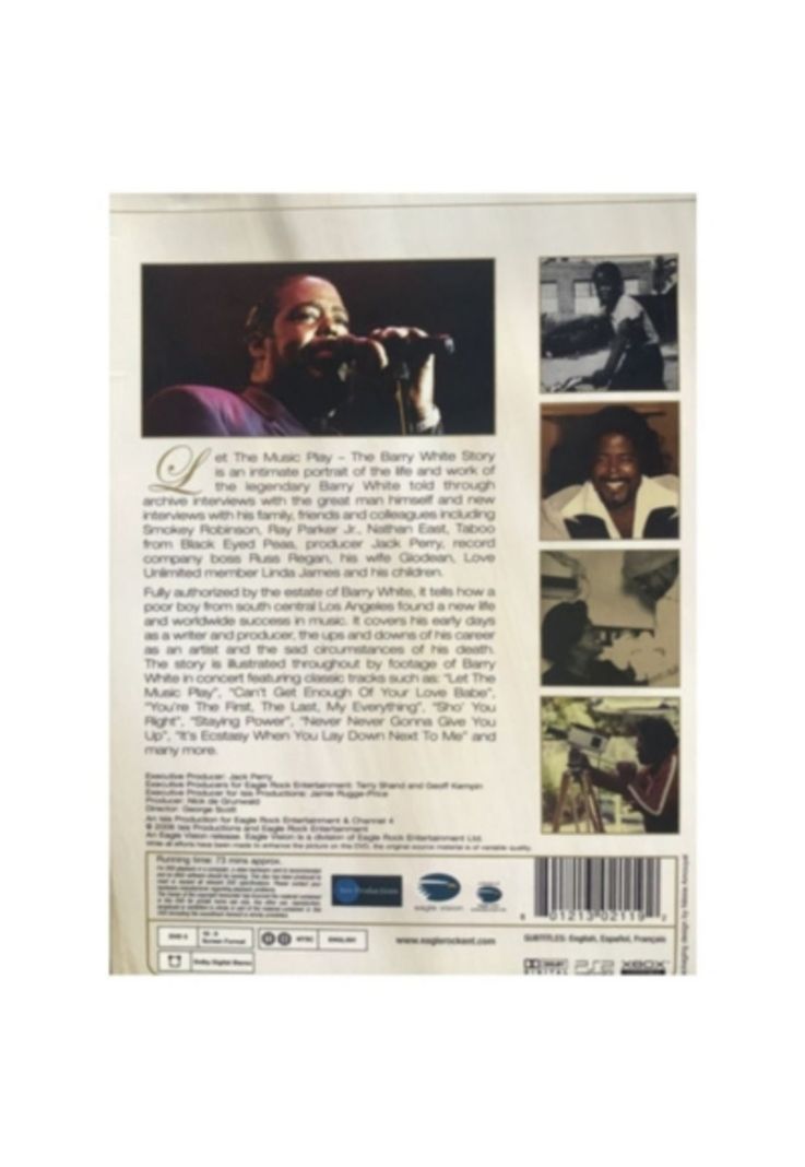BARRY WHITE - STORY LET THE MUSIC PLAY DVD-1