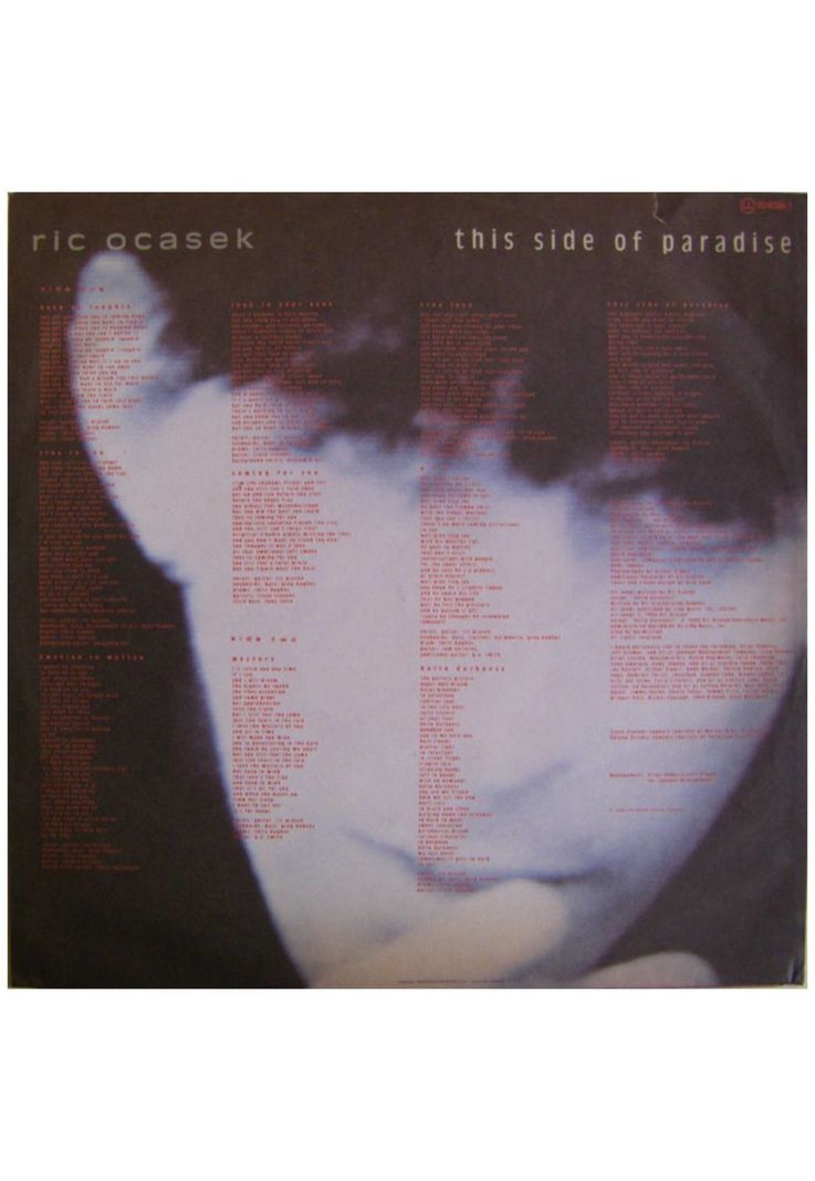 RIC OCASEK - THIS SIDE OF PARADISE | VINILO USADO-4