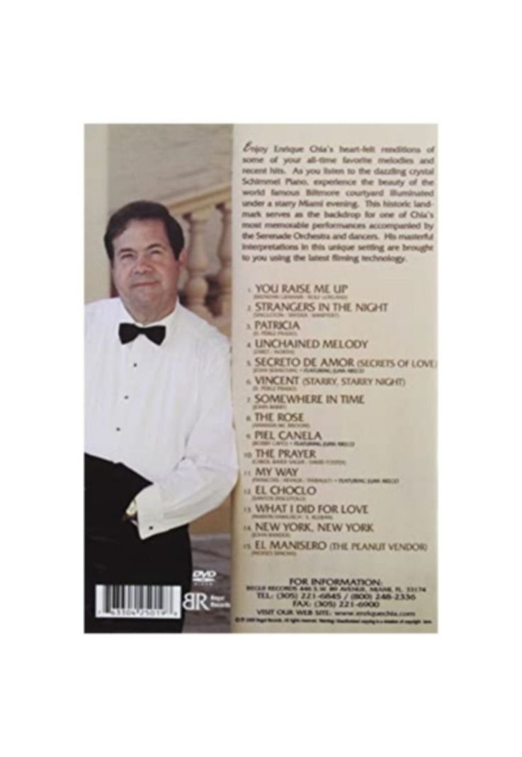 ENRIQUE CHIA - SENTIMENTAL PIANO DVD-1