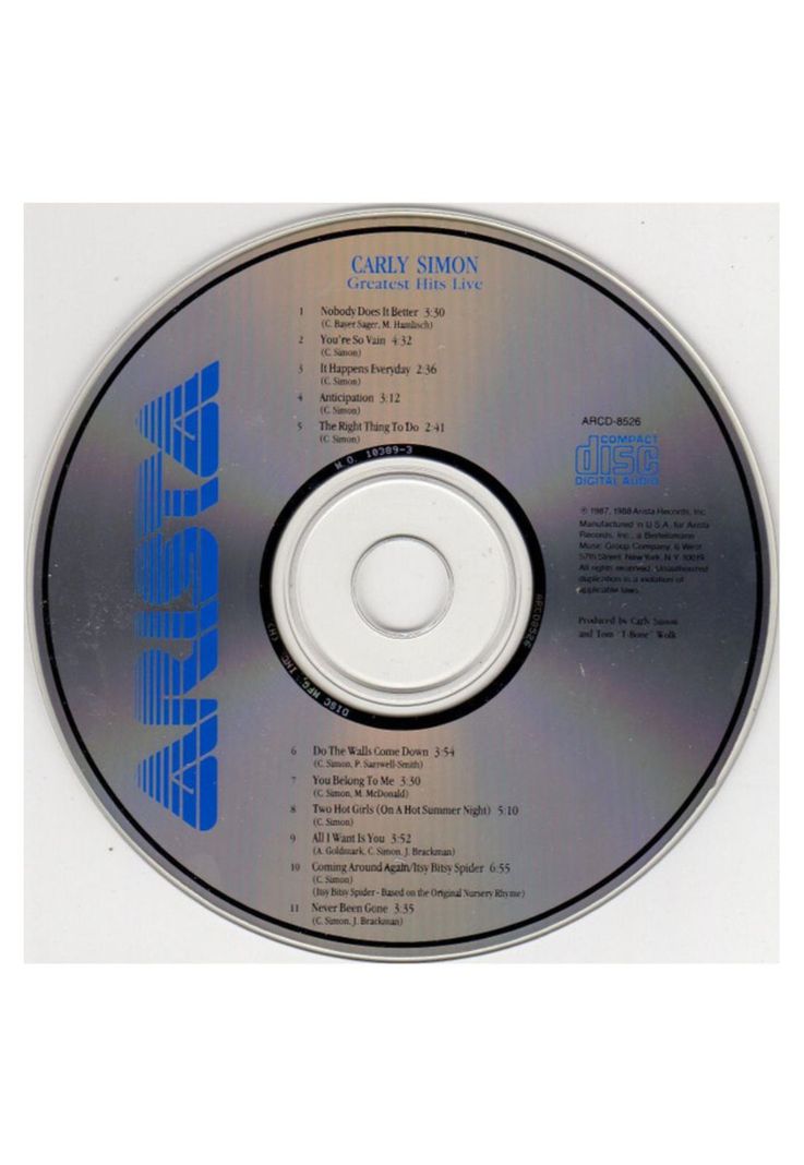 CARLY SIMON - GREATEST HITS LIVE | CD USADO-2